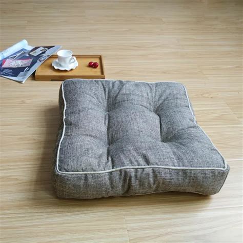 Japanese Style Fabric Seat Cushions Thickened Tatami Futon Square Back
