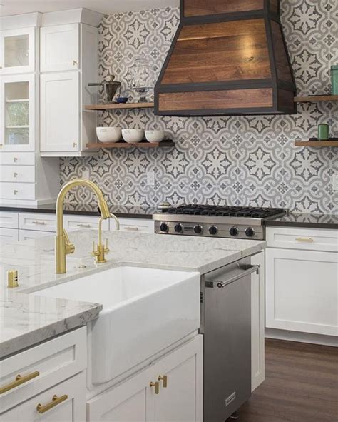 Patterned Cement Tile A Charming And Still Hot Trend Kitchen
