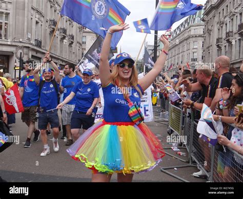 Pride Parade In London Celebrates Its 50th Anniversary London Uk