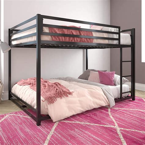 Dhp Miles Metal Bunk Bed Black Full Kitchen And Dining