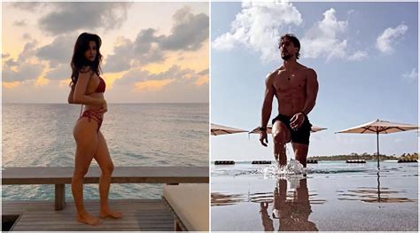 Disha Patani Tiger Shroff Flaunt Their Toned Physique In New Vacation