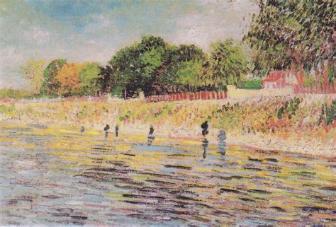 The Banks Of The Seine 1887 Van Gogh Uses Pointillism The Small Dots