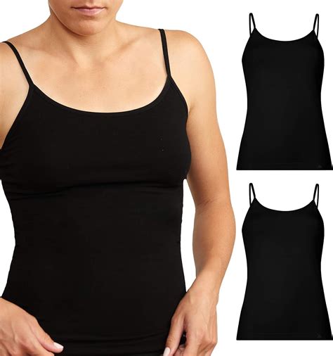 Seamless Bamboo Cami Tank Top For Women With Adjustable Straps