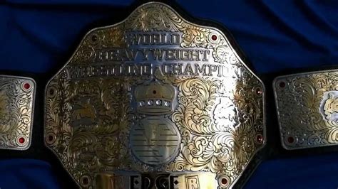 Real Wwe World Heavyweight Championship Belt Youtube