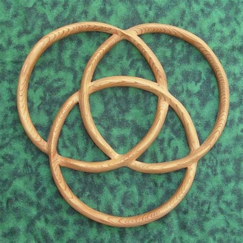 Celtic Knot Of Three Circles Trinity Knot Of Integration Wood Etsy