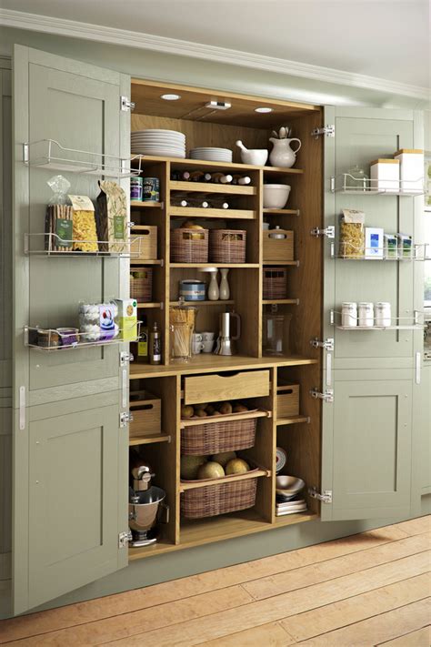Handy Kitchen Pantry Designs With A Lot Of Storage Room