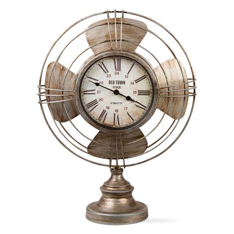 Vintage Fan Clock Ivystone