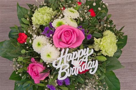 Images Happy Birthday Flower Bouquet Image Flower Bouquet With Text
