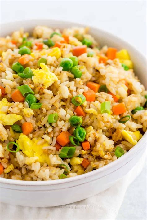 Chinese Fried Rice Recipe Made With Fragrant Jasmine Rice Carrots