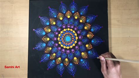 How To Paint Dot Mandala 4 Tutorial Acrylic Paintingrelaxing