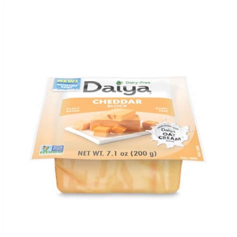 Daiya Dairy Free Medium Cheddar Style Vegan Cheese Block 7 1 Oz Fry
