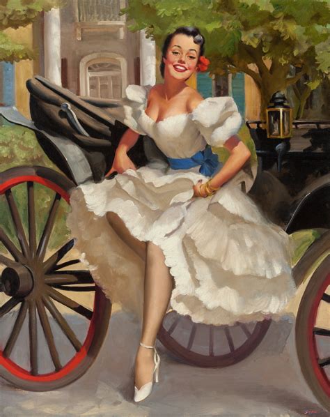 The American Pin Up Gil Elvgren Stepping Out 1946 Miss Sylvania