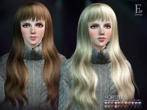 The Sims Resource S Club Hair Ts3 07