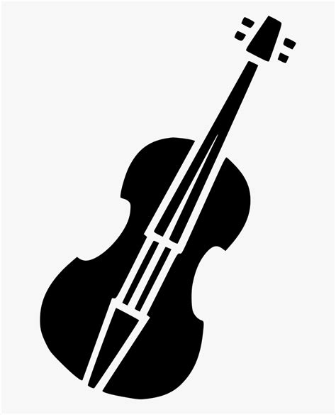 Transparent Violin Clipart Black And White Vector Icon Violin Png