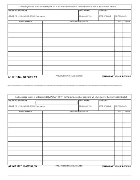 Hand Receipt Form Fillable Printable Forms Free Online