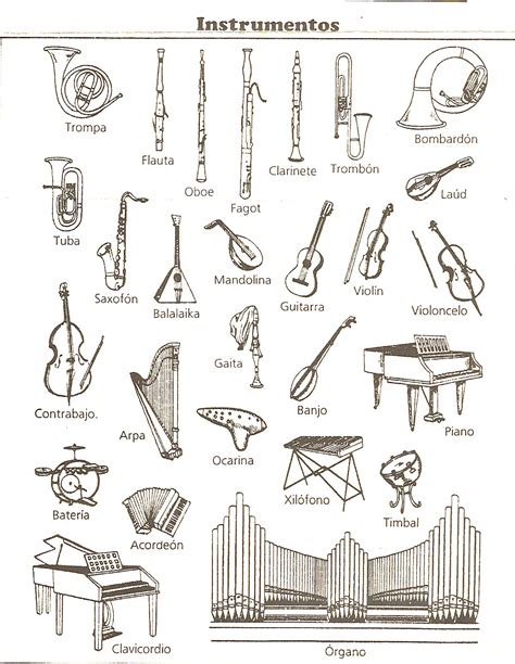 Todos Los Instrumentos Musicales Y Sus Nombres Imagui