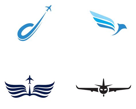 Airplane Fly Logo And Symbols Vector Template 622965 Vector Art At Vecteezy