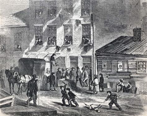 Poor Persons Funeral Five Points New York City July 1865 Artists