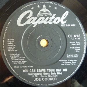 Joe Cocker You Can Leave Your Hat On Rare Fifty Shades Of Gray