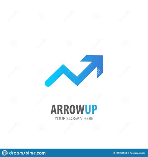 Arrow Up Logo For Business Company Stock Vector Illustration Of