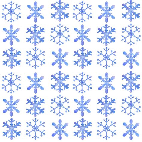 Watercolor Snowflakes Collection By Olyamore Thehungryjpeg