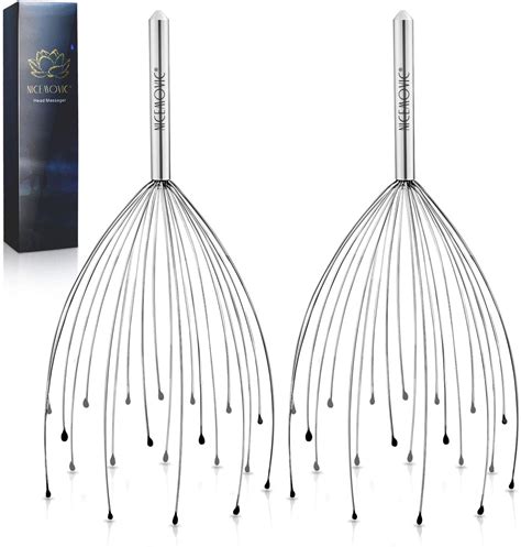 Nicemovic 2 Pack Scalp Head Massager With 20 Fingers Scalp Head Scratcher For Hair