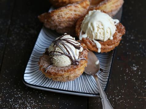 Churro Cups With Ice Cream Bake To The Roots