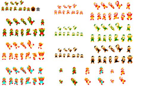 Super Mario Bros All Sprites