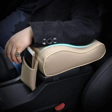 Pu Leather Car Armrest Pad Universal Auto Armrests Covers Car Auto Center Console Arm Rest Seat