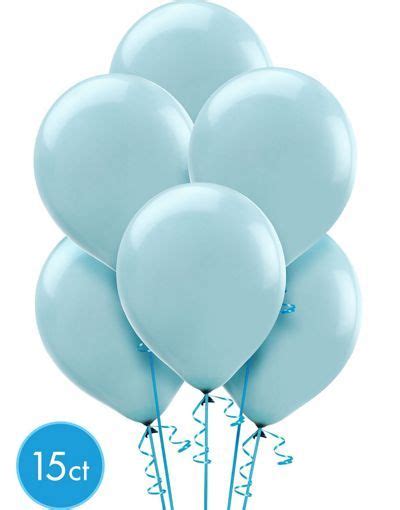 Powder Blue Balloons 15ct Pearl Balloons Party City Balloons Blue