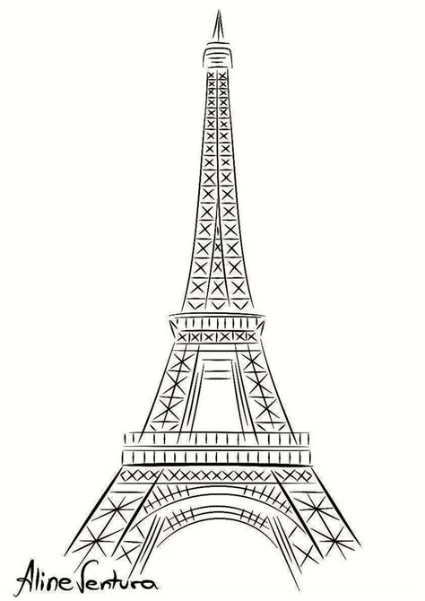 Top 172 Dibujos De La Torre Eiffel Para Colorear Mecasystemsmx