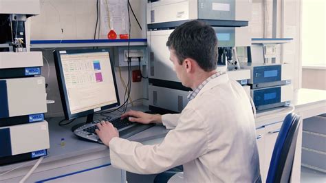 Scientist Working At Computer In Lab Stock Footage Sbv 311703154 Storyblocks