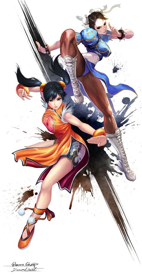 Chunli And Xiaoyu By Zsxcmax On Deviantart Street Fighter Art Street