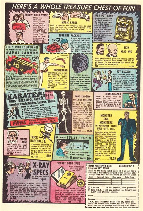 Advertising In Bunny Vol 1 No 5 October 1968 Vintage Comic Books