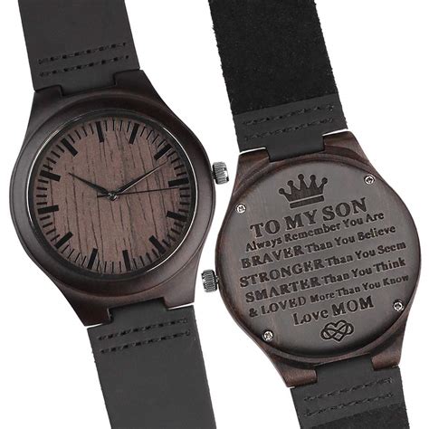 These are the best college graduation gift ideas to give this year. Engraved Watches for Son - Engraved"to My Son Love Mom ...