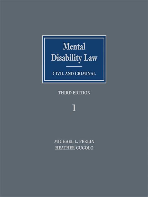 Mental Disability Law Civil And Criminal Lexisnexis Store