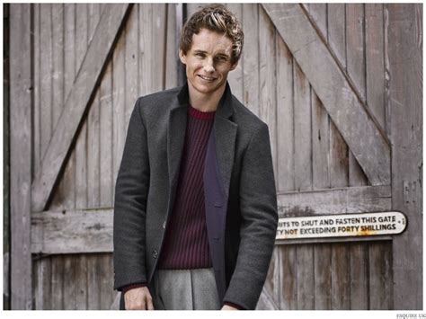 Eddie Redmayne Dons Winter Outerwear For Esquire Uk January 2015 Photo