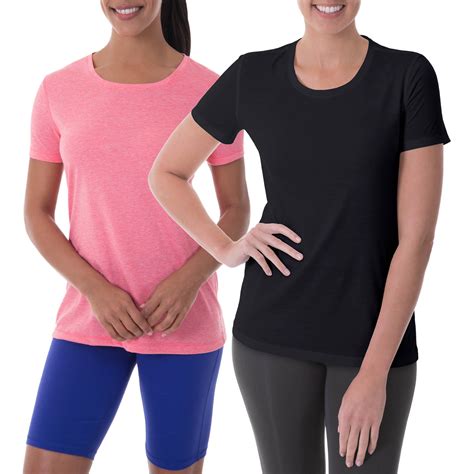 Women S Active Crew Neck T Shirt Pack Value Bundle Walmart Com