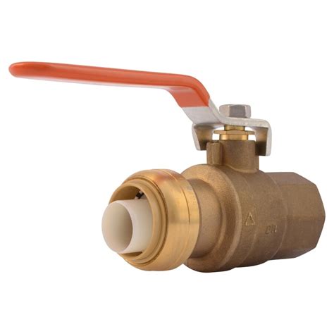 Sharkbite Brass 1 In Push To Connect Fnpt Ball Valve At