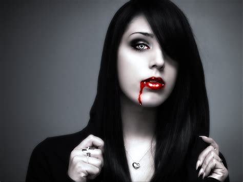 Fantasy Artwork Art Dark Vampire Gothic Girl Girls Horror Evil Blood Wallpapers Hd