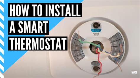 How To Install A Smart Thermostat Youtube