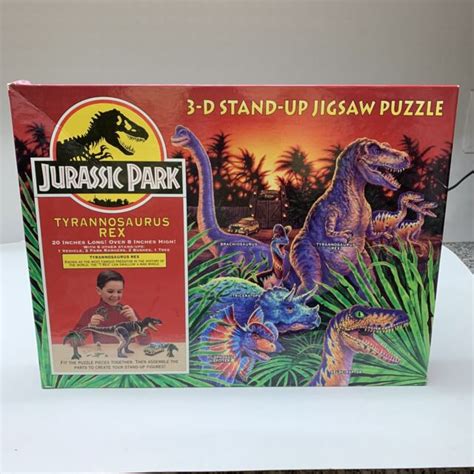 Jurassic Park Tyrannosaurus Rex 3d Stand Up Jigsaw Puzzle Age 7 And