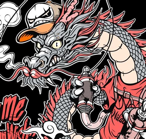 Dragon Graffiti On Behance Illustration Art Drawing Cartoon