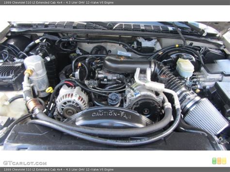 43 Liter Ohv 12 Valve V6 1999 Chevrolet S10 Engine