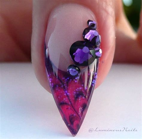 déco ongle gel en 100 idées de nail art techniques déco et couleurs ongles gel violet