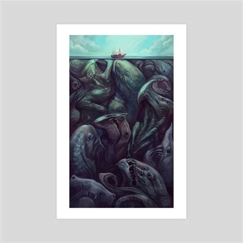 Beneath The Surface An Art Print By Julie Dillon Beneath The Surface