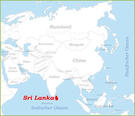 Sri lanka is definitely the paradise island of the indian ocean with compactness and diversity. Sri Lanka auf der karte Asiens