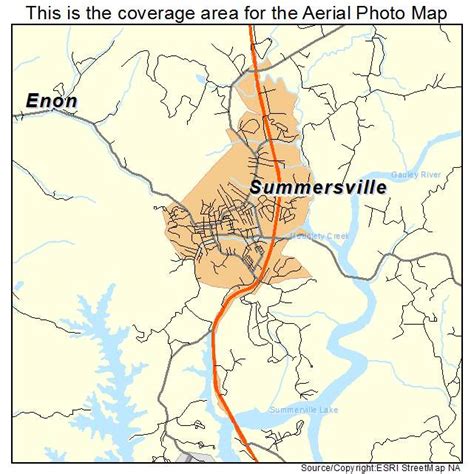 Aerial Photography Map Of Summersville Wv West Virginia