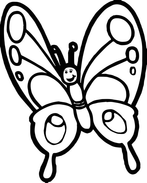 Cartoon Butterfly Coloring Pages At Getdrawings Free Download