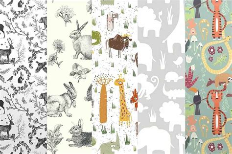 Our baby gifts and gear include clothes, wallpaper, furniture, tech, and. Animal-Themed Wallpaper for Your Nursery Walls ...